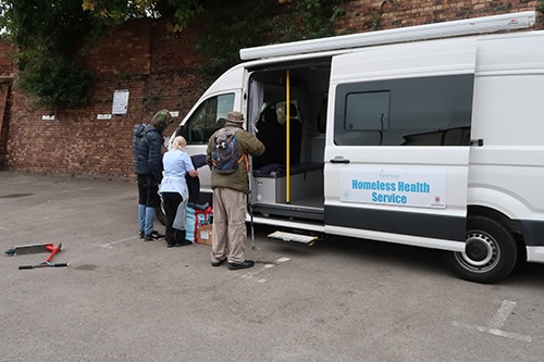 A service that takes care of the health of our customers that are rough sleeping.